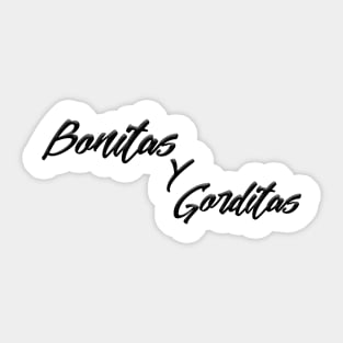 Bonitas Y Gorditas Crest Sticker